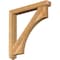Ekena Millwork Westlake Arts and Crafts Rough Sawn Bracket w/ Offset Brace, Western Red Cedar, 6"W x 44"D x 44"H BKT0604X44X44WTL03RWR - alternate 1
